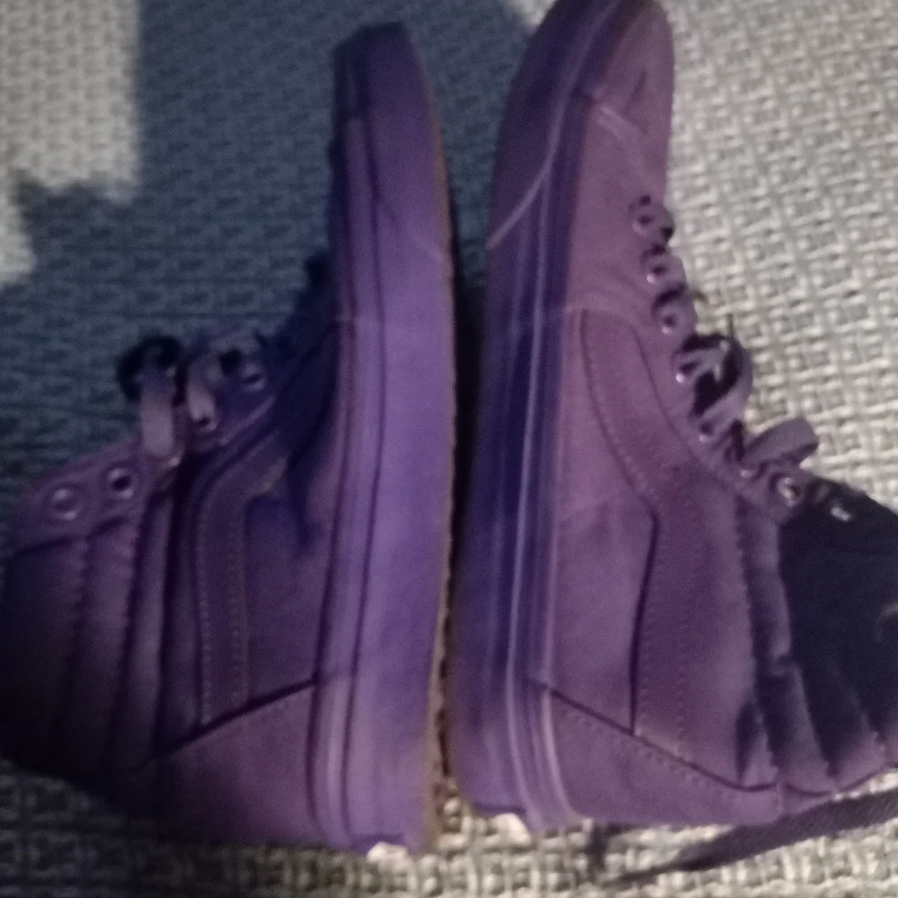 VANS  PURPLE HIGH TOP SNEAKER SIZE - Picture 8 of 15